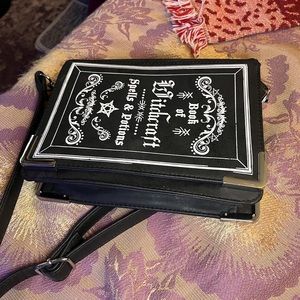 Hot Topic Witchcraft Spell-book crossbody bookbag